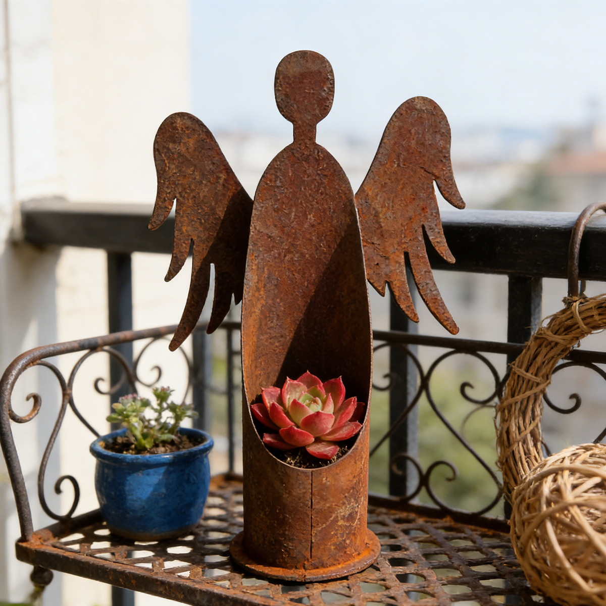 Outdoor Furniture Iron - Escultura de hierro para jardín, escultura