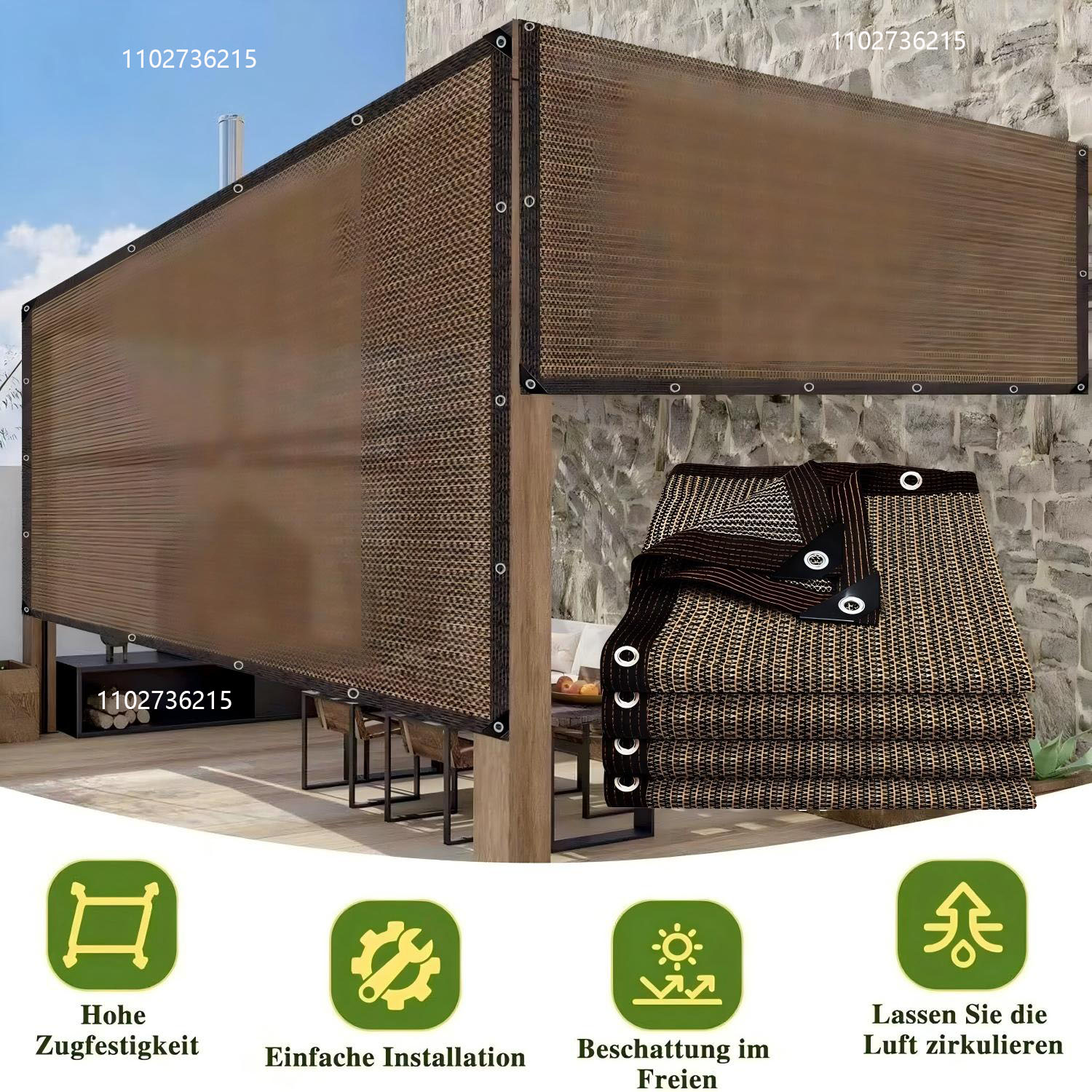 Outdoor Furniture Hdpe - Malla de Sombra para Jardín Exterior,