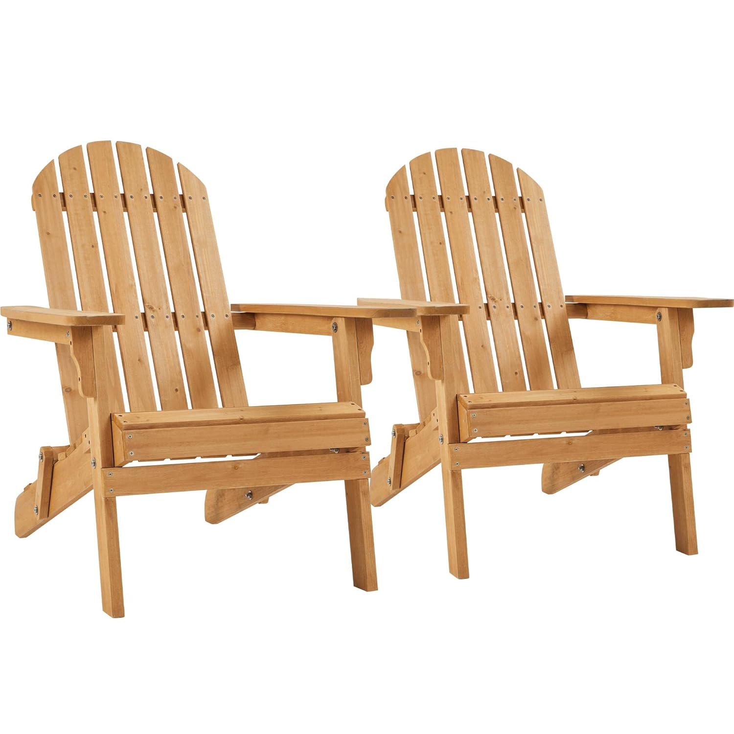 Adirondack Chair Wood - Juego de 2 Sillas Adirondack Plegables
