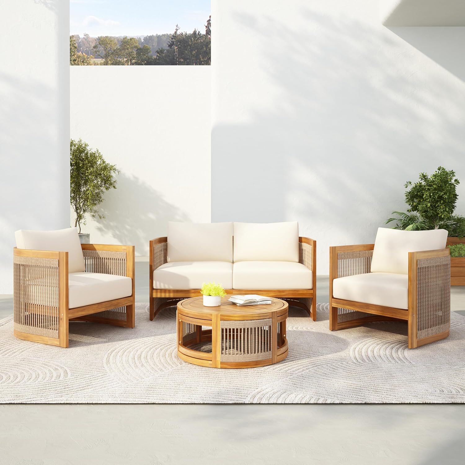 Outdoor Furniture Deals - Juego de conversación para patio de