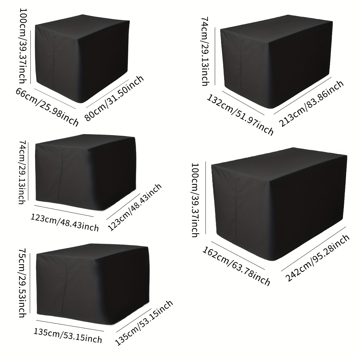 Outdoor Furniture Table And Chairs - Funda Protectora para Muebles de Jardín,