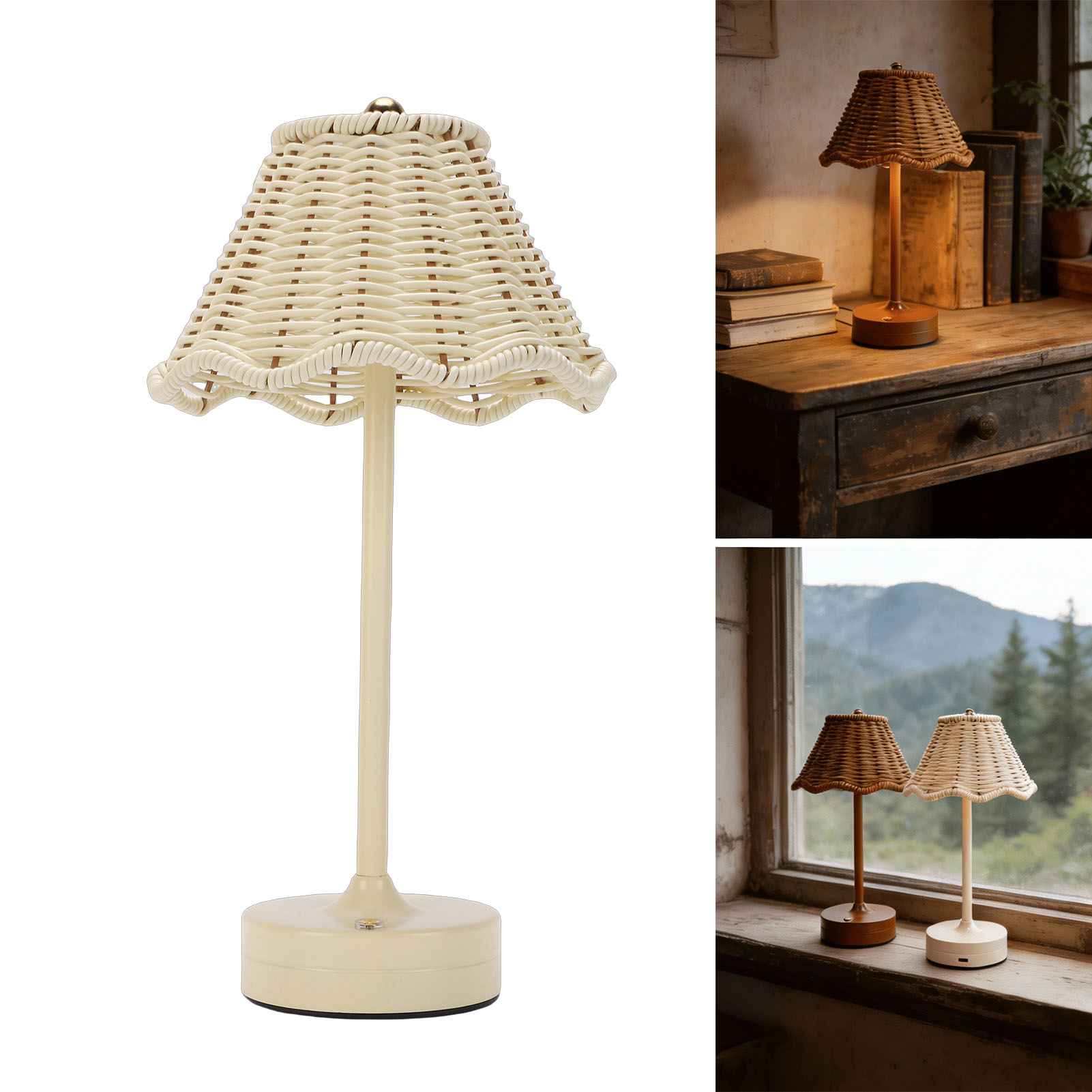 Outdoor Furniture Rh - Lámpara de Mesa LED Vintage de