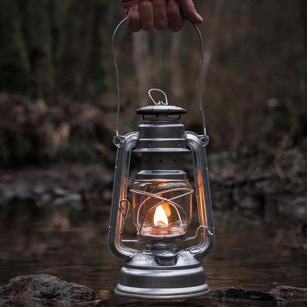 Outdoor Furniture Iron - Lámpara de queroseno para acampar, iluminación
