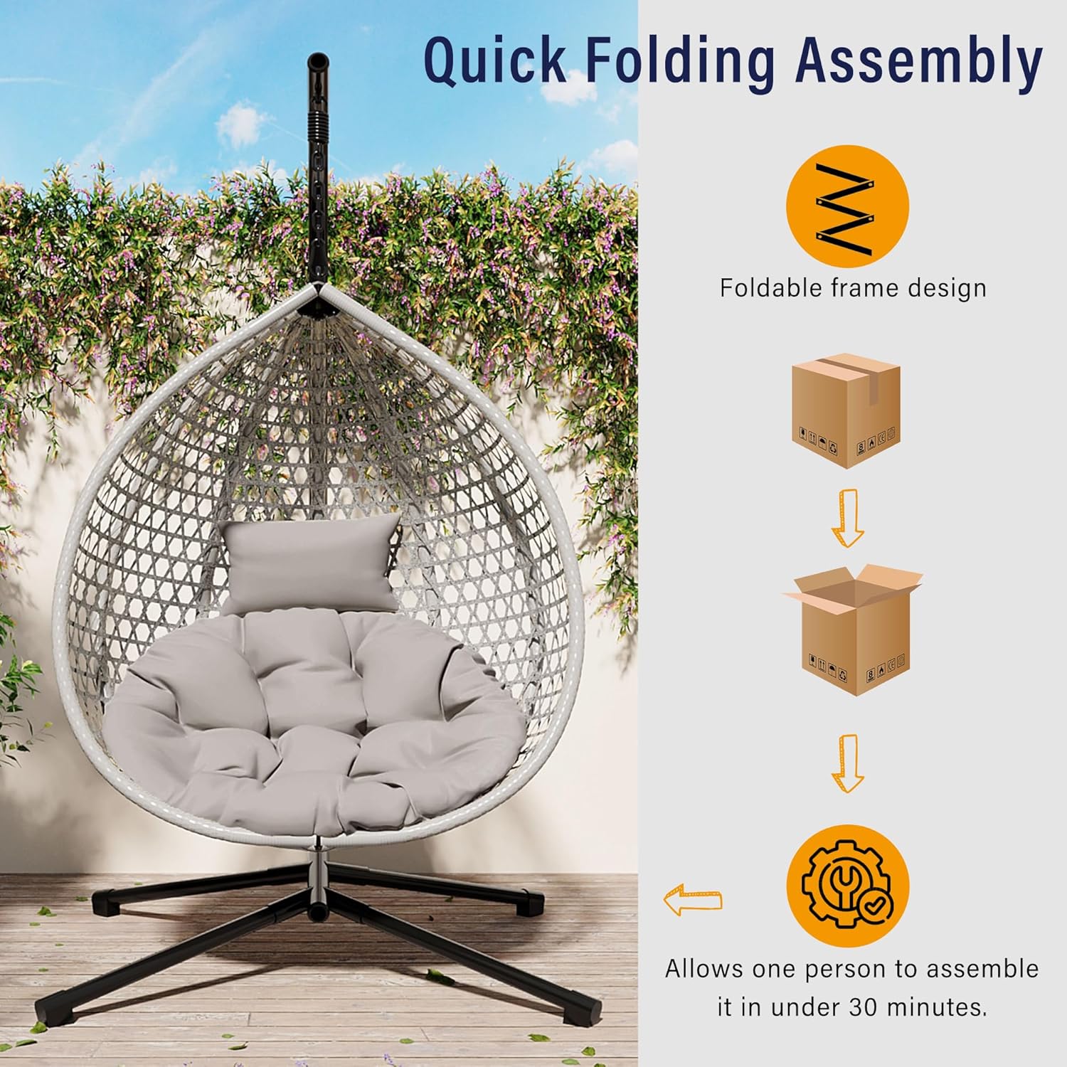 Silla Colgante Plegable de Mim - Outdoor Furniture Hdpe reseña y precio