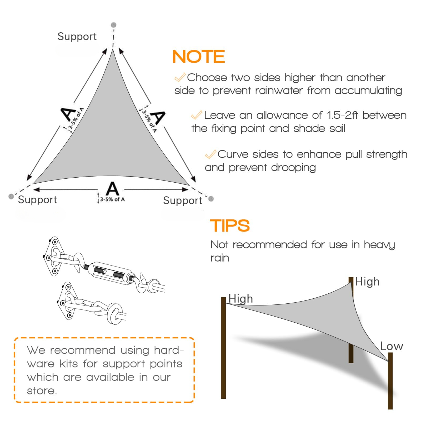5x5x5/3x3x3M/2x2x2M impermeabl - Outdoor Furniture Hdpe reseña y precio