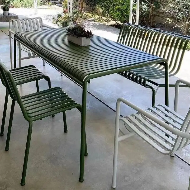 Mesas y sillas de hierro forja - Outdoor Furniture For Cafe reseña y precio