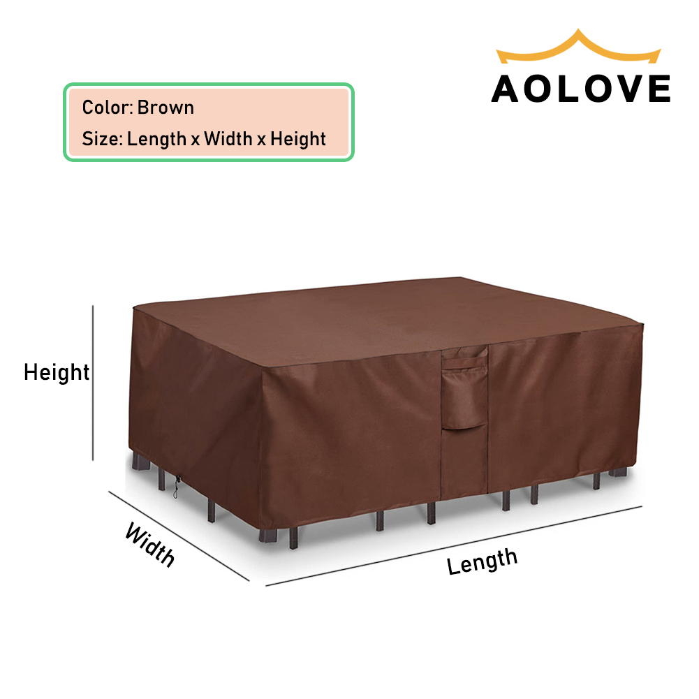 Marrón 420D HEAVY DUTY Cubiert - Outdoor Furniture Weatherproof reseña y precio