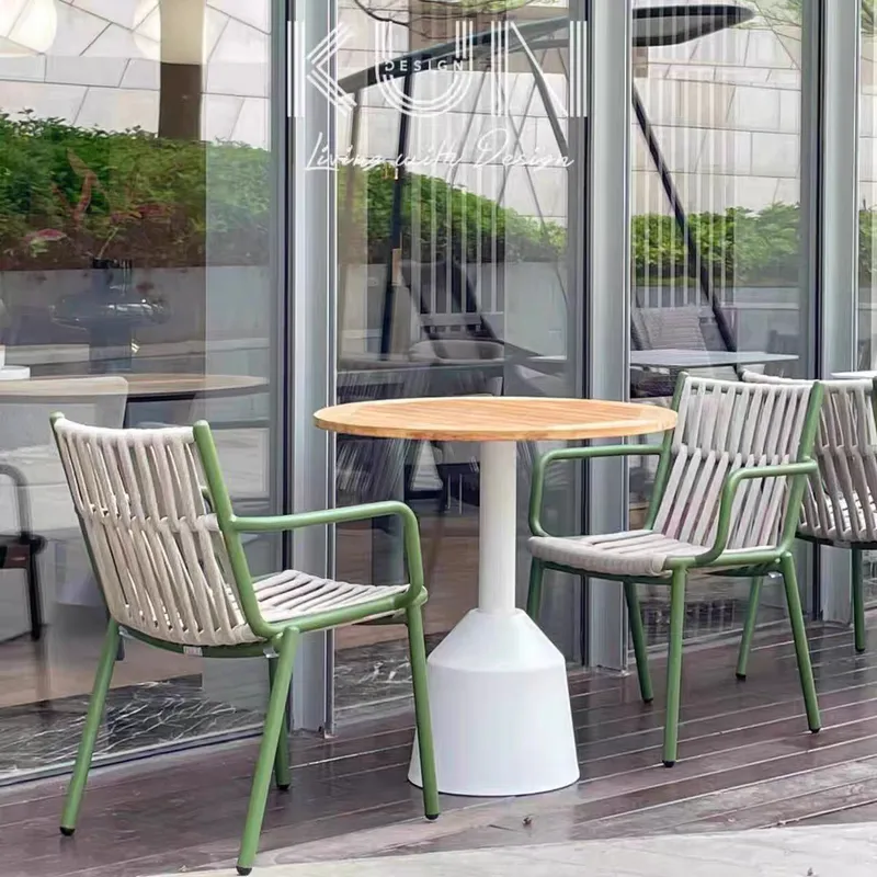 Conjunto de Mesa y Sillas de R - Outdoor Furniture For Cafe reseña y precio