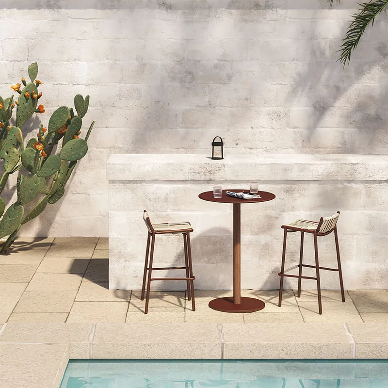 Conjunto de Mesa y Sillas de R - Outdoor Furniture For Cafe reseña y precio