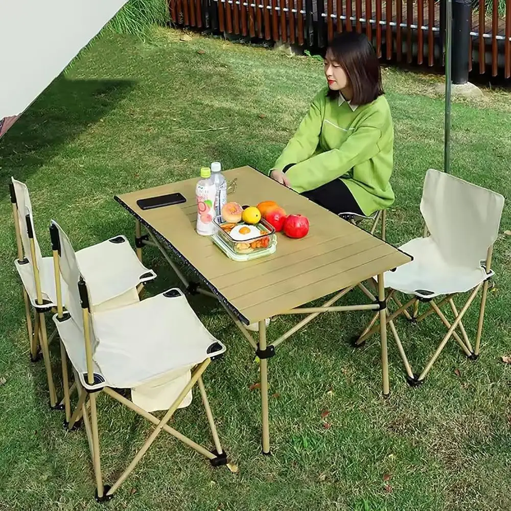 Juego de mesa y sillas de camp - Outdoor Furniture Table And Chairs reseña y precio