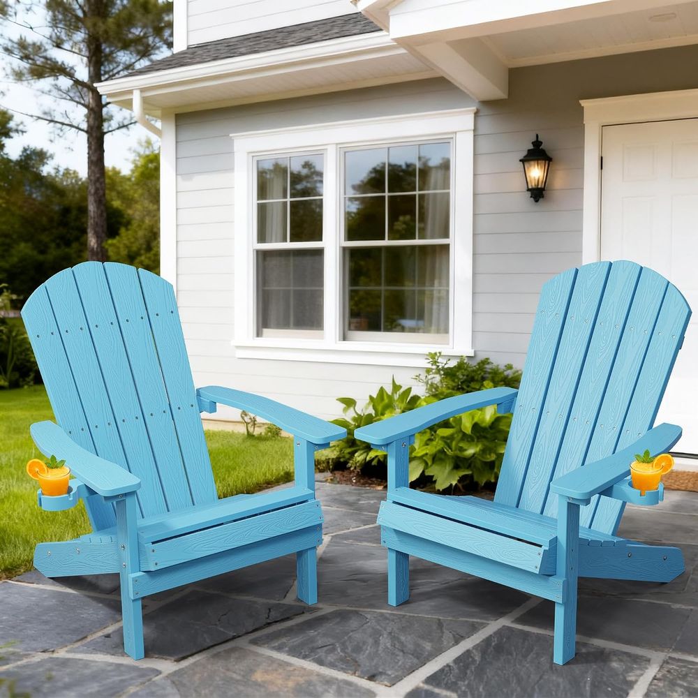 Silla Adirondack con portavaso - Adirondack Chair Wood reseña y precio