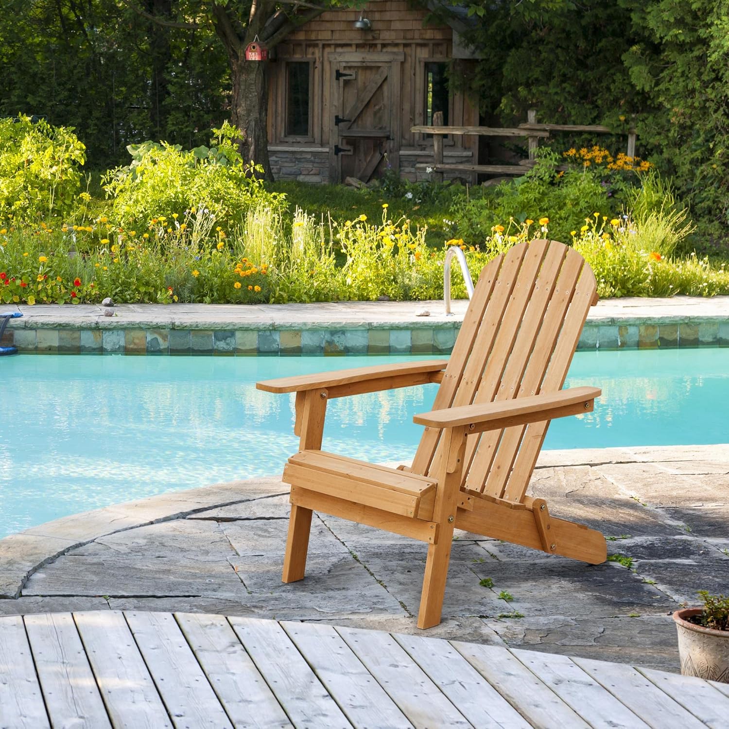 Juego de 2 Sillas Adirondack P - Adirondack Chair Wood reseña y precio