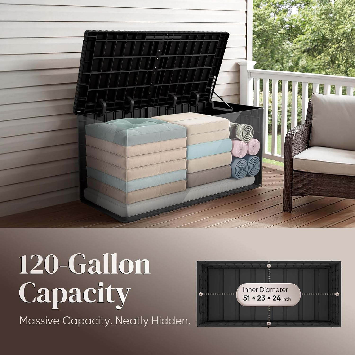 Caja de Almacenamiento Exterio - Outdoor Furniture Weatherproof reseña y precio