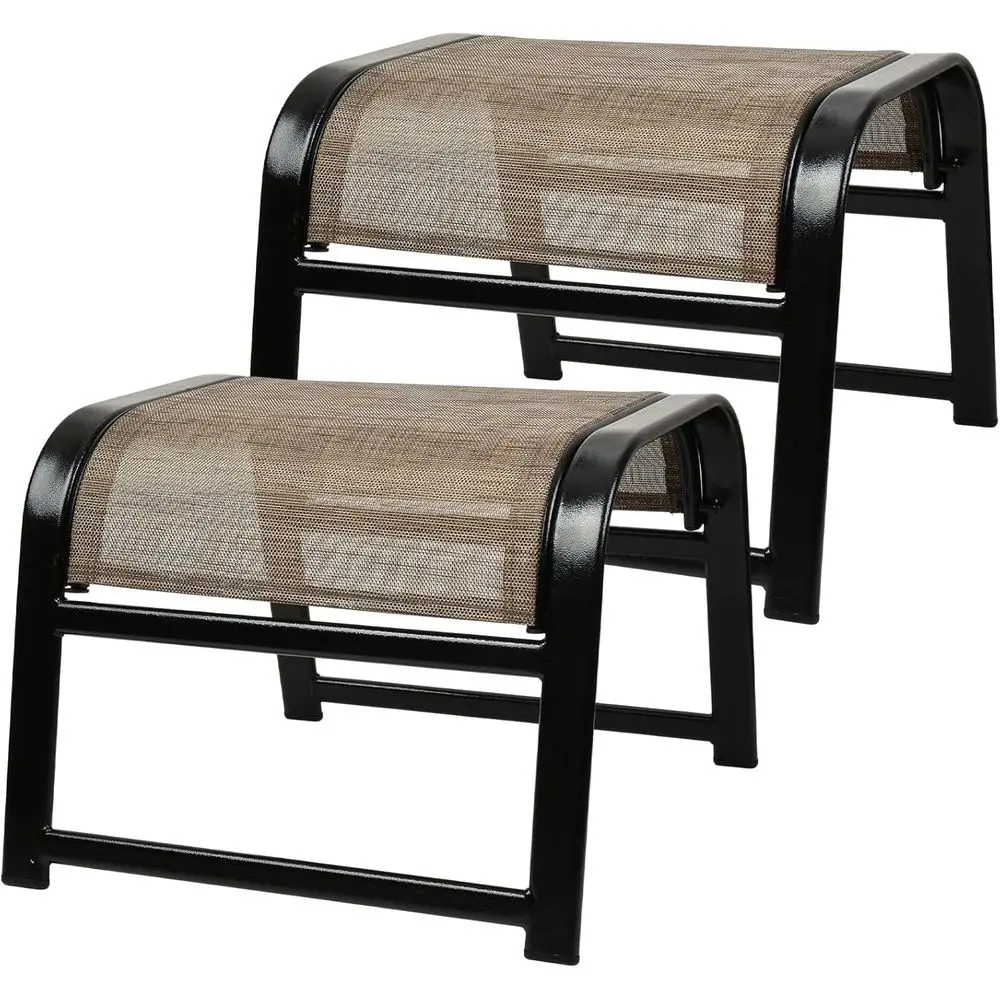 Conjunto de otomanas para pati - Outdoor Furniture Iron reseña y precio