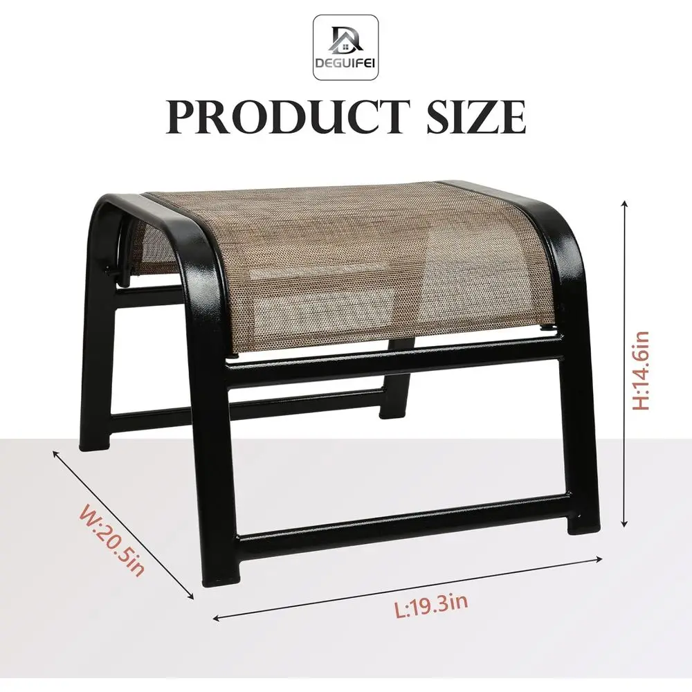 Conjunto de otomanas para pati - Outdoor Furniture Iron reseña y precio