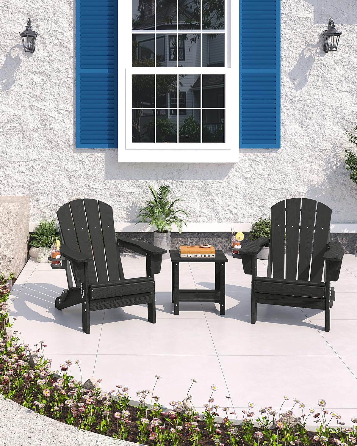 Silla Adirondack Plegable de P - Outdoor Furniture Hdpe reseña y precio