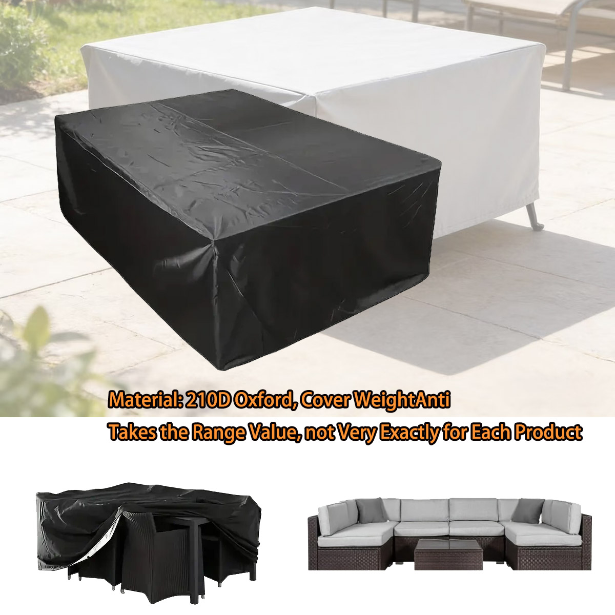 Funda para Muebles de Exterior - Outdoor Furniture Table And Chairs reseña y precio