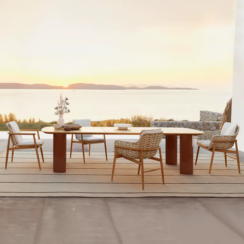 Conjunto de Mesa y Sillas de C - Outdoor Furniture For Cafe reseña y precio