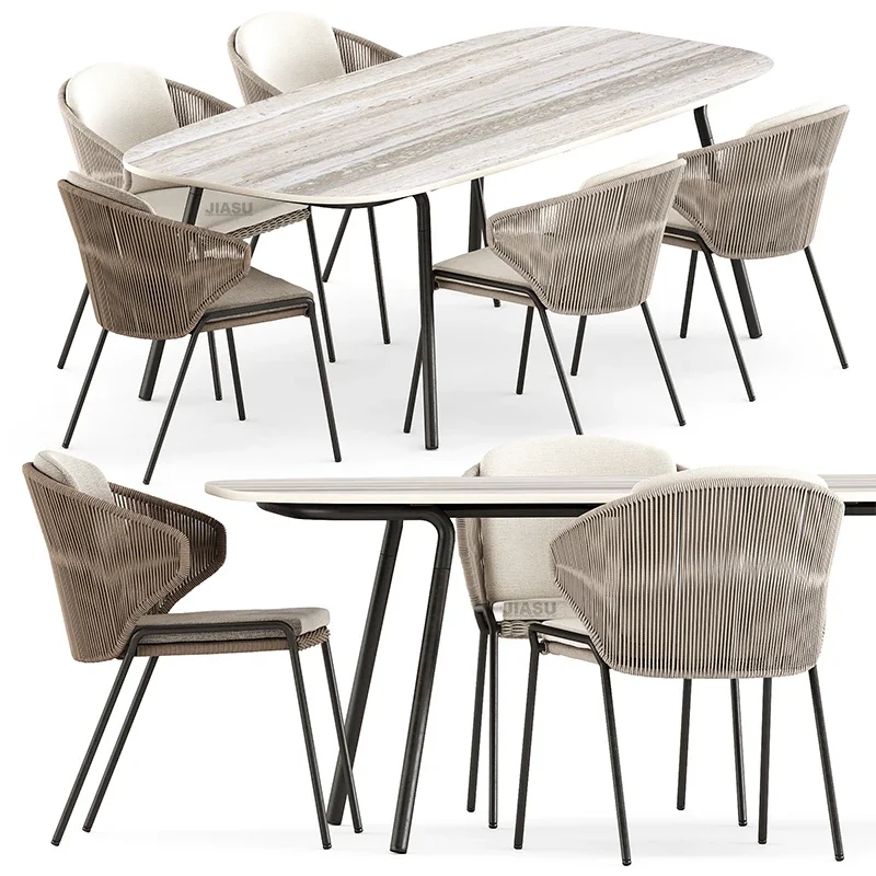 'Muebles de exterior de acero, - Outdoor Furniture Table And Chairs reseña y precio