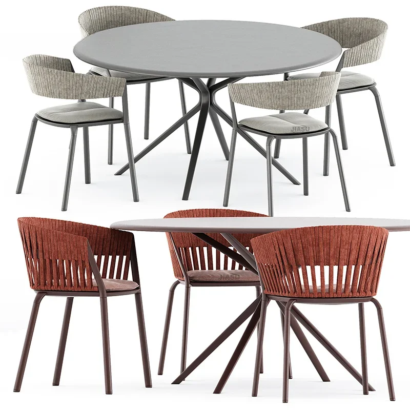 'Muebles de exterior de acero, - Outdoor Furniture Table And Chairs reseña y precio