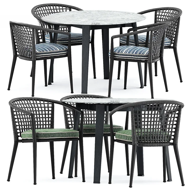 'Muebles de exterior de acero, - Outdoor Furniture Table And Chairs reseña y precio