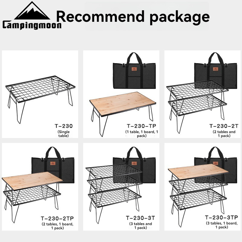 CAMPINGMOON T-230 Mesa de Camp - Outdoor Furniture Iron reseña y precio