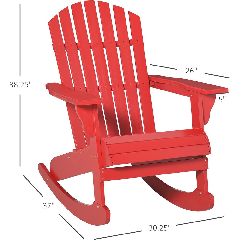 Silla mecedora Adirondack de m - Adirondack Chair Wood reseña y precio