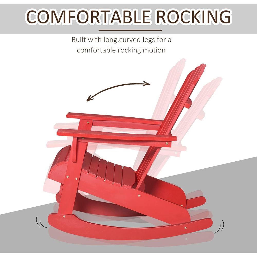 Silla mecedora Adirondack de m - Adirondack Chair Wood reseña y precio