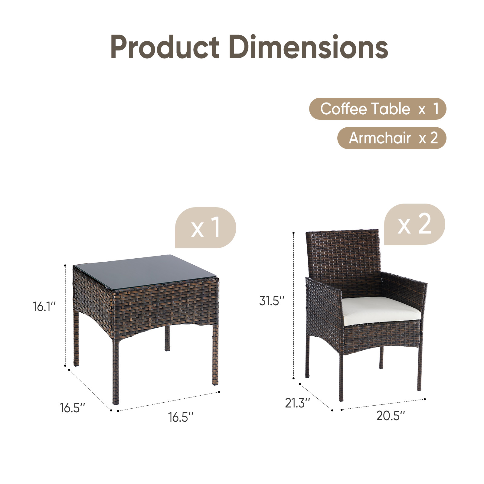Juego de Muebles de Patio JHK  - Outdoor Furniture Deals reseña y precio