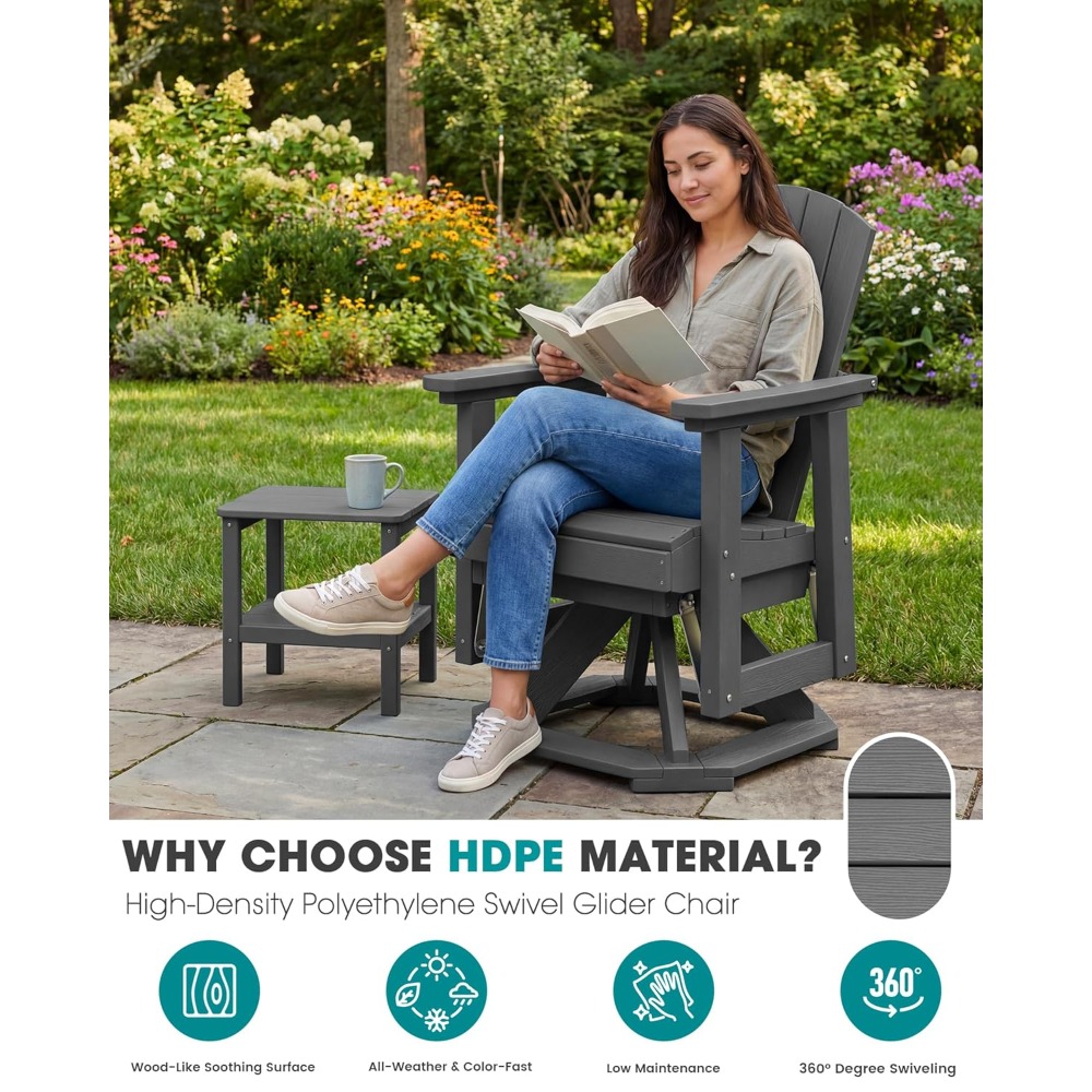 Silla Giratoria Adirondack, Ju - Outdoor Furniture Hdpe reseña y precio