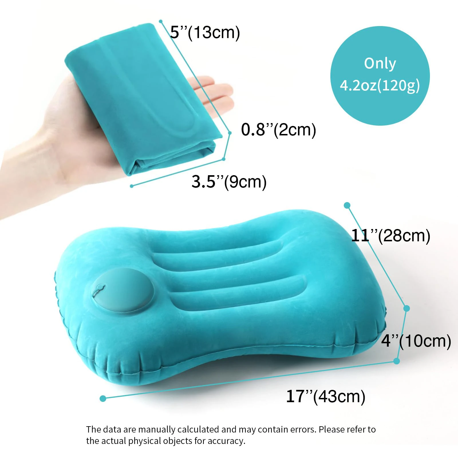Almohada inflable cómoda y por - Outdoor Furniture Pillows reseña y precio