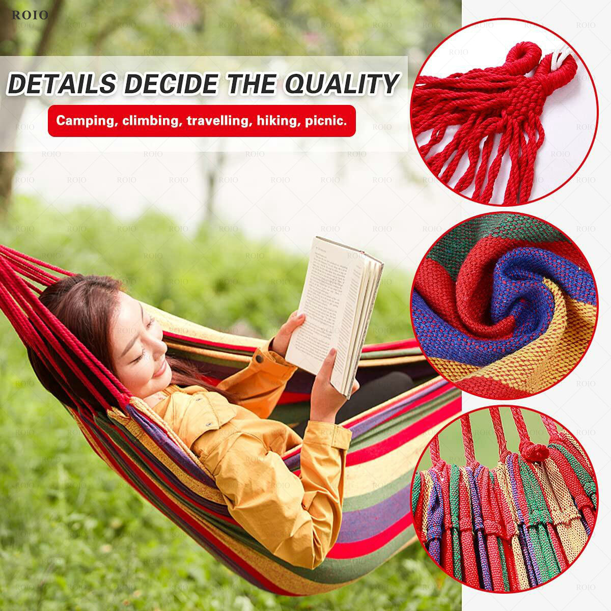Hamaca de Camping de Tela Grue - Outdoor Furniture Rh reseña y precio