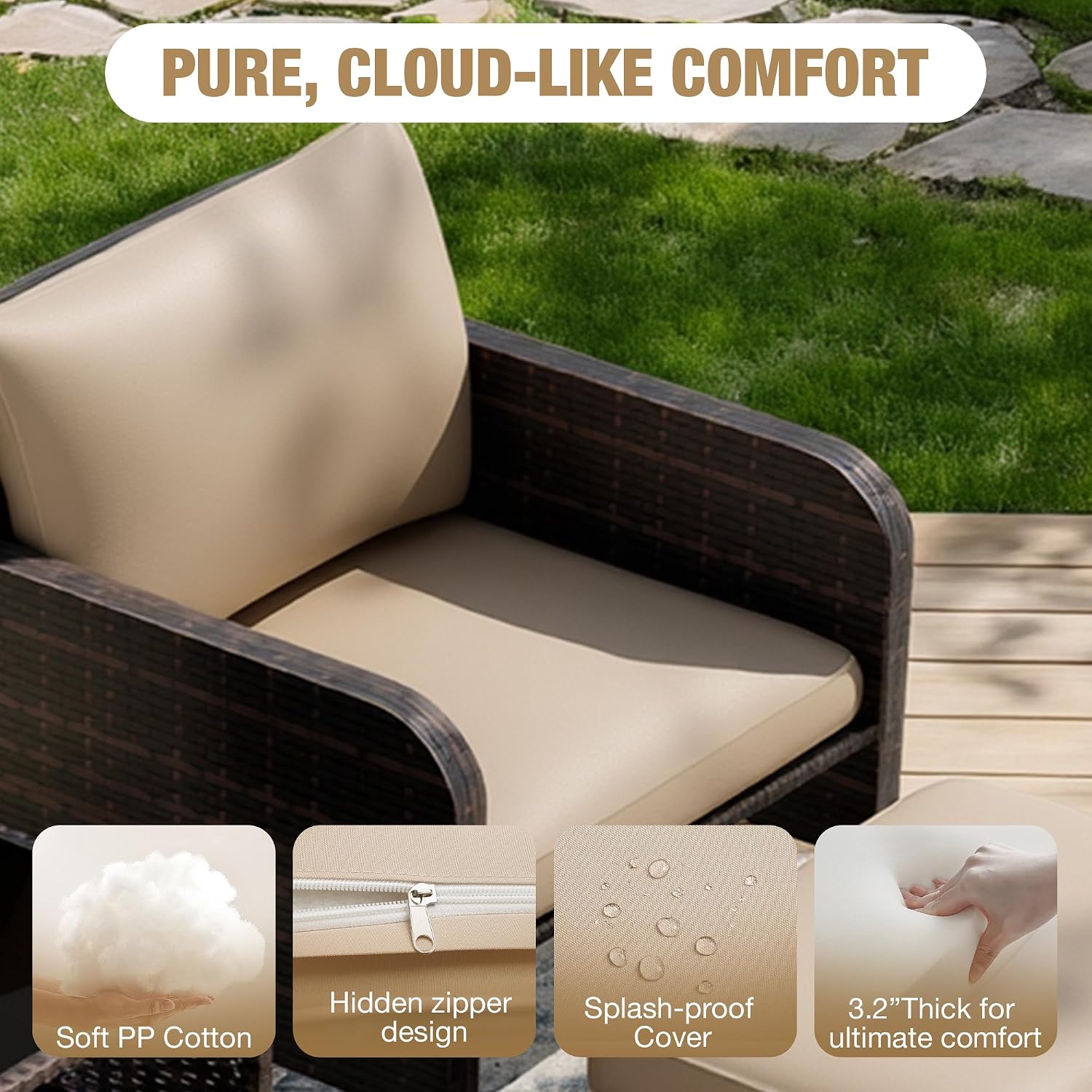 Conjunto de Muebles de Patio d - Outdoor Furniture Deals reseña y precio