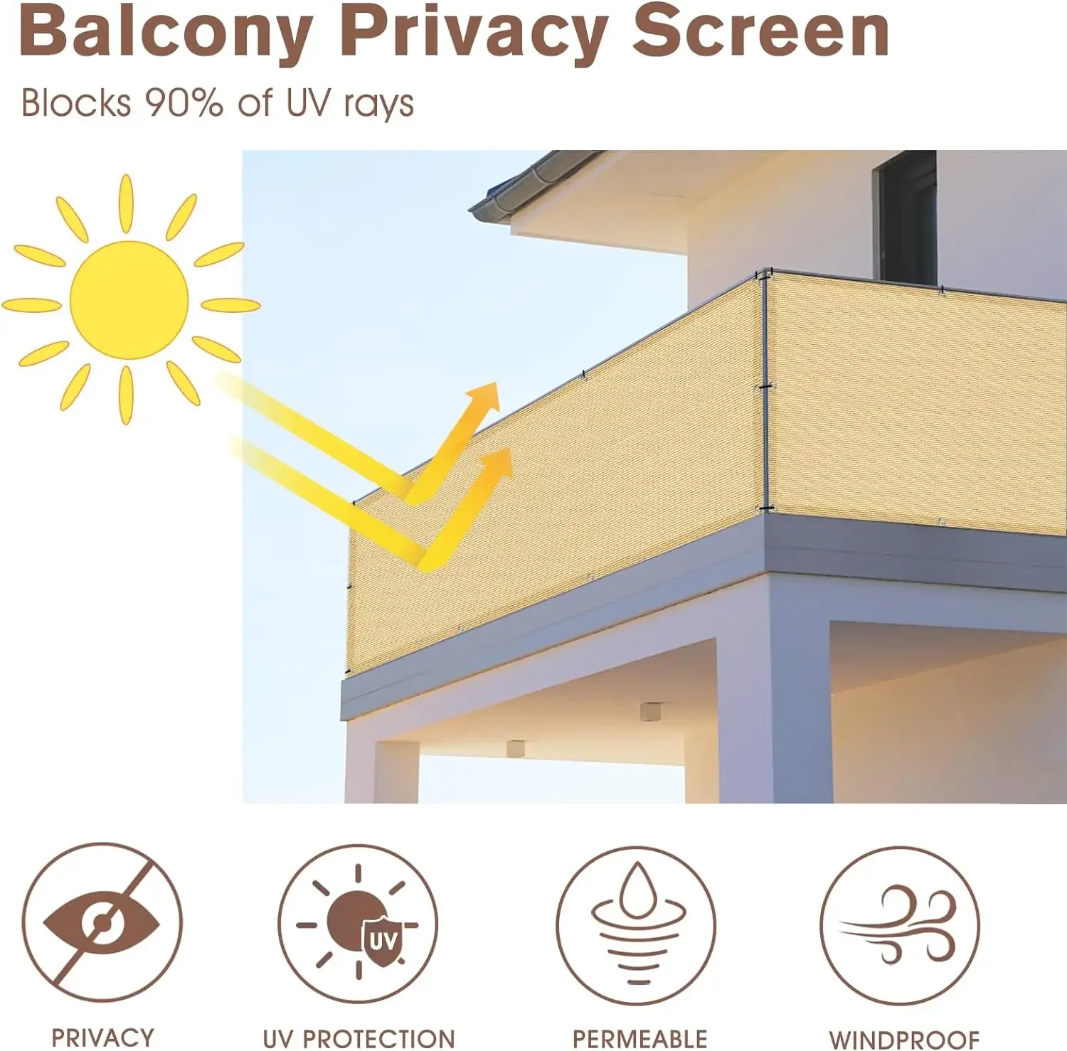 Pantalla de privacidad para ba - Outdoor Furniture Hdpe reseña y precio