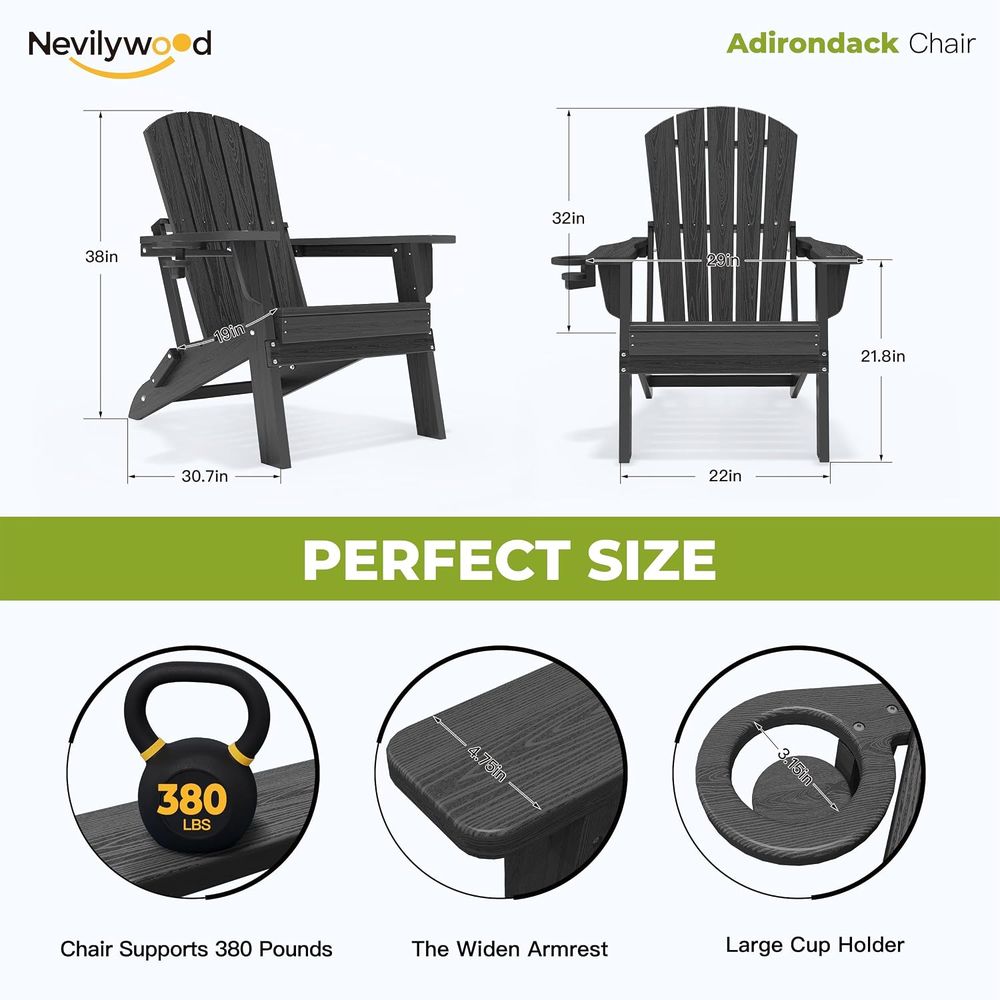 Silla Adirondack, portavasos e - Adirondack Chair Wood reseña y precio