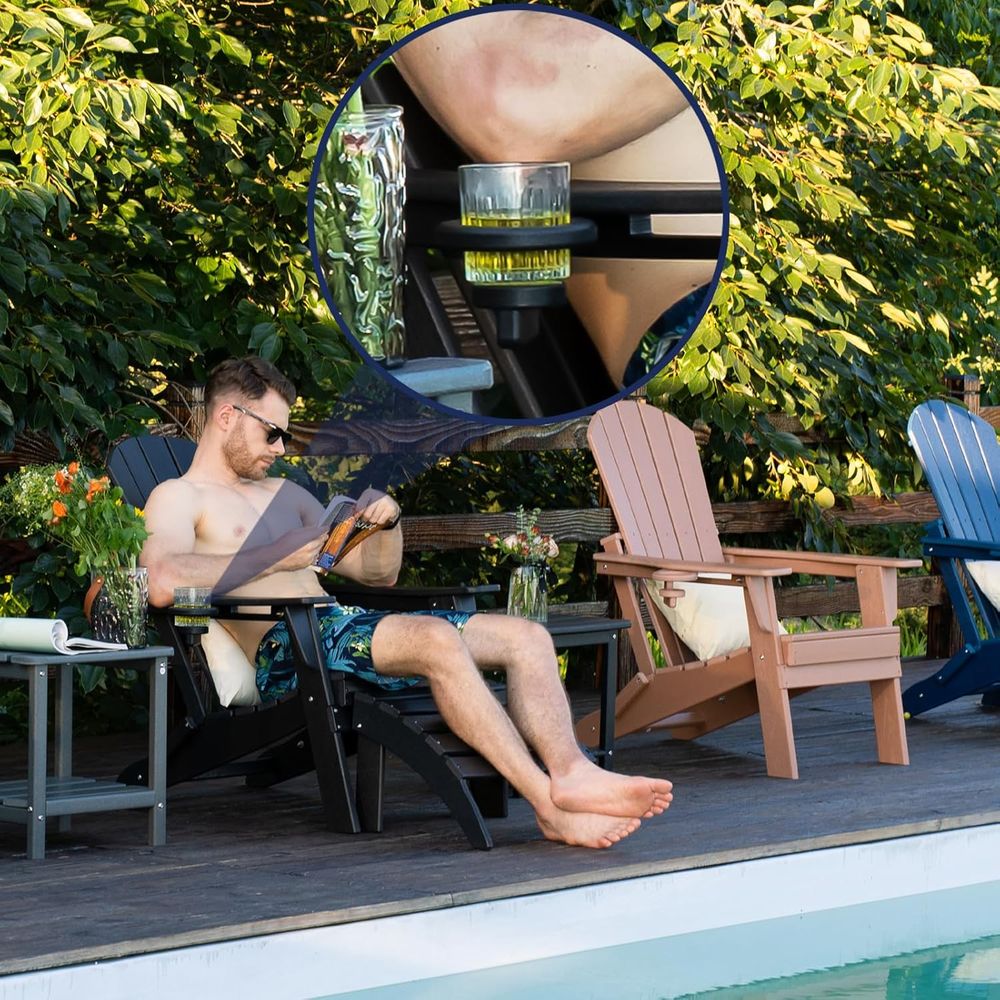 Silla Adirondack, portavasos e - Adirondack Chair Wood reseña y precio