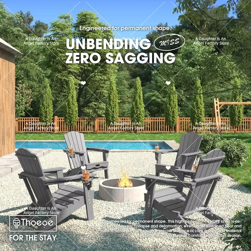 Juego de 2 Sillas Adirondack P - Adirondack Chair Wood reseña y precio